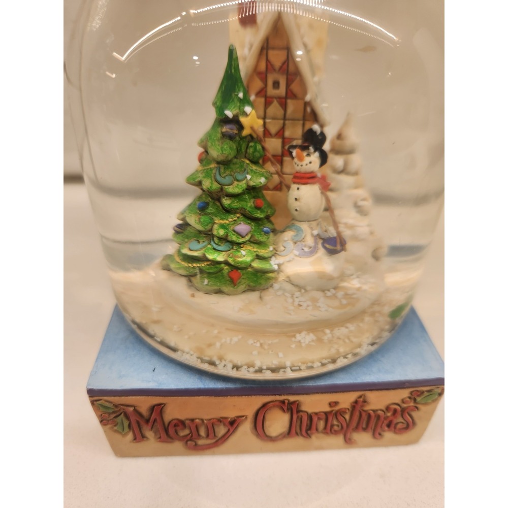 Jim Shore Heartwood Creek Christmas Preserve a Memory Canning Jar‎ Snow Globe - Picture 2 of 11